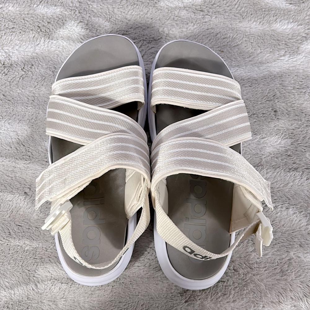 Adidas 90s style athletic sandals, size 9